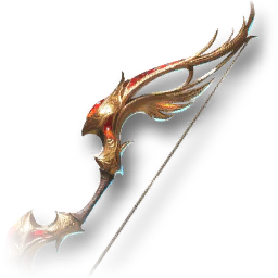 Right Hand: Splendent Genesis Dragon Lord Bow +20